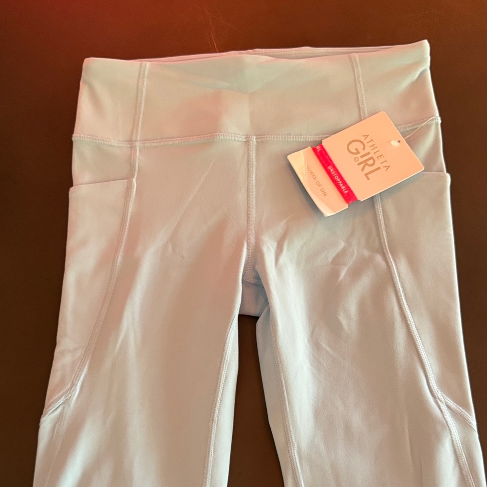 Athleta Girl pale blue High-Rise Leggings